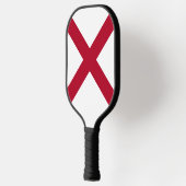 Raquette De Pickleball Alabama : Drapeau croisé de St Andrew Crimson (Gauche)