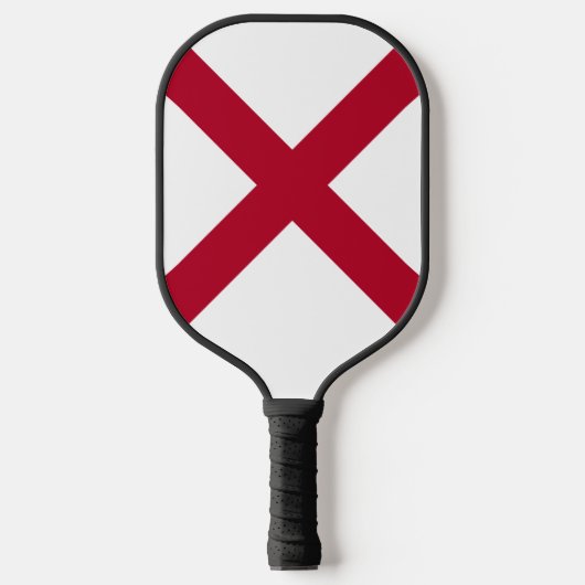 Raquette De Pickleball Alabama : Drapeau croisé de St Andrew Crimson (Recto)