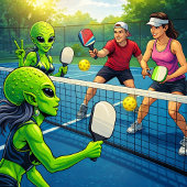 Raquette de Pickleball Alien Féminin
