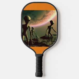 Raquette De Pickleball ALIENS gris SF sur la planète Alien (2)