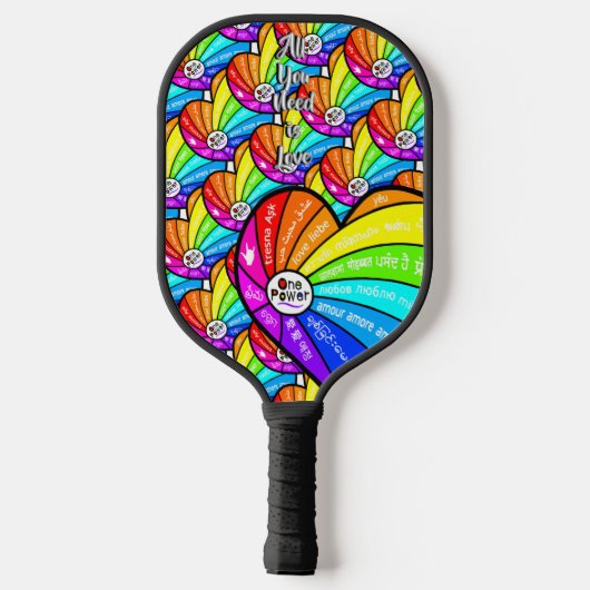 Raquette De Pickleball All You Need is Love (Verso)