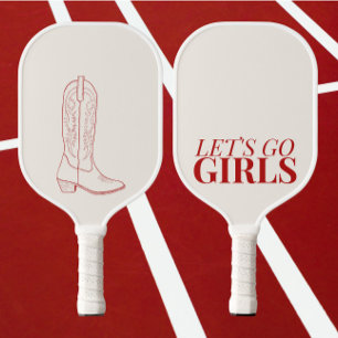 Raquette De Pickleball Allons les filles cowgirls Pickleball Paddle