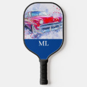 Raquette De Pickleball American Classic Car Monogrammé (Recto)