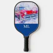 Raquette De Pickleball American Classic Car Monogrammé (Verso)