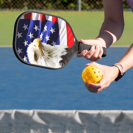Raquette De Pickleball American Flag with Bald Eagle (Insitu)