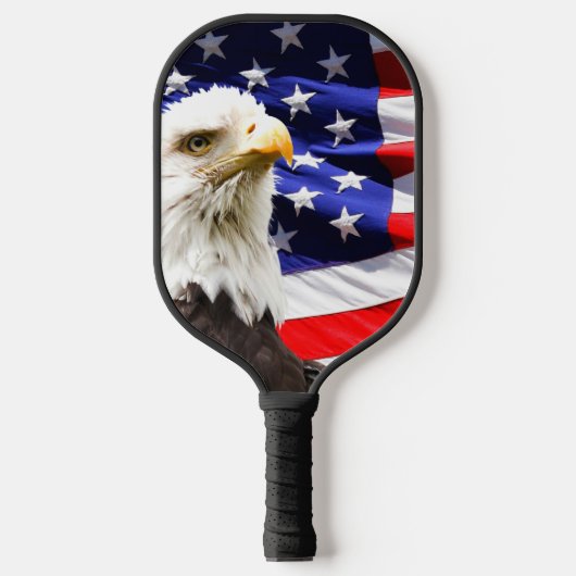 Raquette De Pickleball American Flag with Bald Eagle (Recto)
