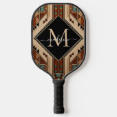 Raquette De Pickleball Amérindien Motif Culture indienne Style Boho (Recto)