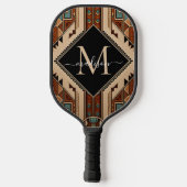 Raquette De Pickleball Amérindien Motif Culture indienne Style Boho (Verso)