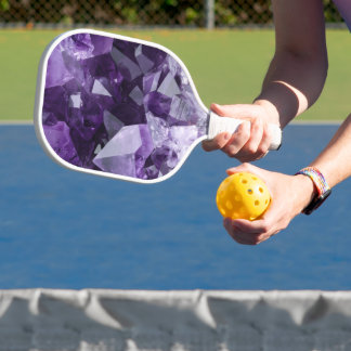 Raquette De Pickleball Améthyste Cluster de Cristal de Guérison