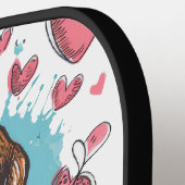 Raquette De Pickleball Amour de Beagle (Détail gauche)