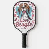 Raquette De Pickleball Amour de Beagle (Verso)