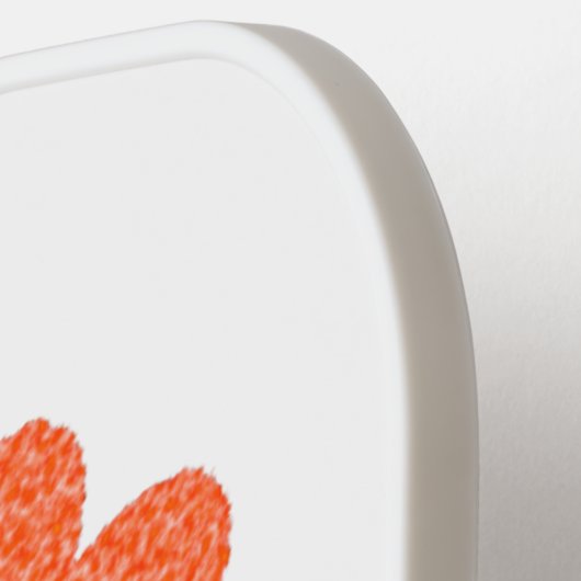 Raquette De Pickleball Amour interracial Coeurs arc-en-ciel (Détail gauche)