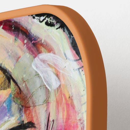 Raquette De Pickleball Amour Monogramme initial (Détail gauche)