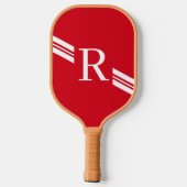 Raquette De Pickleball Amour Monogramme initial (Verso)