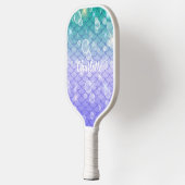 Raquette De Pickleball Amusant mignon fille scintillant sirène échelles b (Gauche)