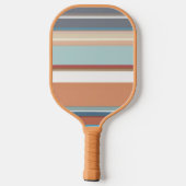 Raquette De Pickleball Amusant Moderne Grandes Bleu Orange (Verso)