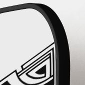 Raquette De Pickleball Amusante Retraite Plaisanter Fini Célébration du t (Détail gauche)