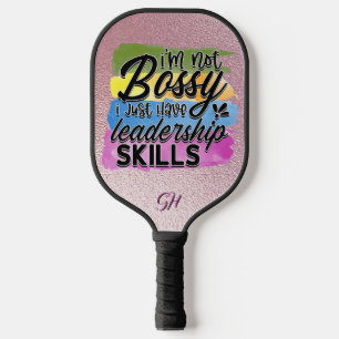 Raquette De Pickleball Amusants Pas Bossy Leadership Compétences Humour D