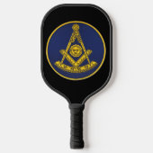 Raquette De Pickleball Ancien Maître Freemason Carré et Compass Masonic (Recto)