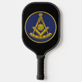 Raquette De Pickleball Ancien Maître Freemason Carré et Compass Masonic (Verso)