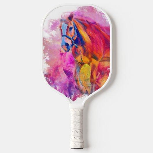 Raquette De Pickleball Animal de peintre - Cheval (Recto)