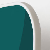 Raquette De Pickleball Aqua Fade Circle Stripe with Name (Détail gauche)