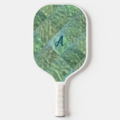 Raquette De Pickleball Aquamaram Monogramme de l'écorce d'eau (Recto)