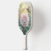 Raquette De Pickleball Aquarelle Colibri et rose (Gauche)