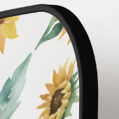 Raquette De Pickleball Aquarelle Motif de tournesol (Détail gauche)