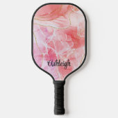 Raquette De Pickleball Aquarelle rose (Recto)