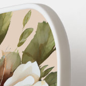 Raquette De Pickleball Aquarelle Rose Monogramme Pickleball (Détail gauche)