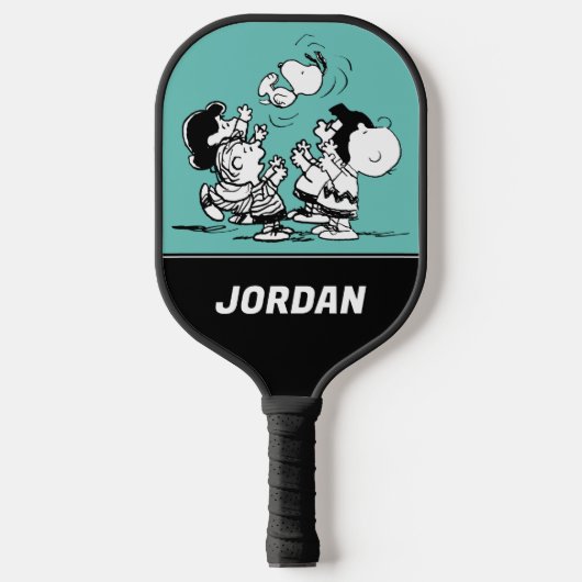 Raquette De Pickleball Arachides Gang Lifting Snoopy | Ajouter Votre Nom (Recto)