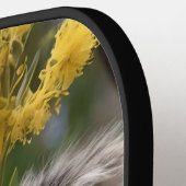 Raquette De Pickleball Arbre À Fleurs Jaunes Avec Koala, (Détail gauche)