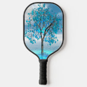 Raquette De Pickleball Arbre bleu cristal (Verso)