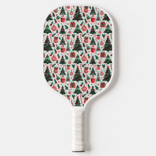 Raquette De Pickleball Arbre de Noël, cadeaux, sucre de canne