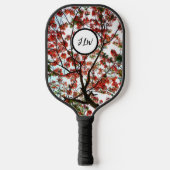 Raquette De Pickleball Arbre flamboyant Royal Poinciana avec initiales (Recto)