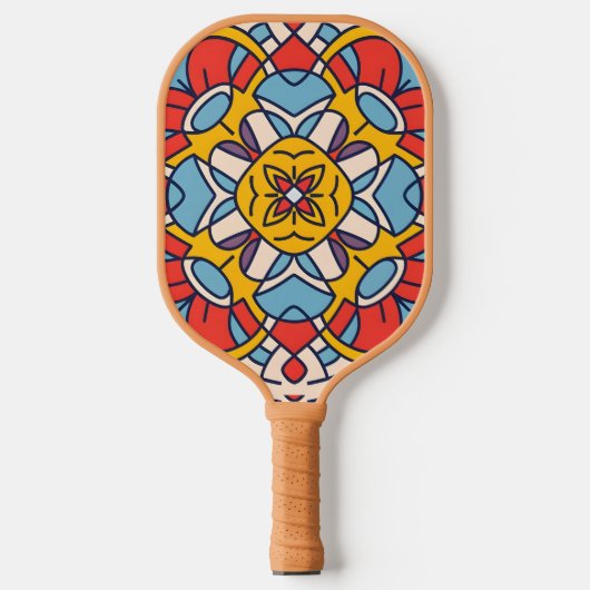 Raquette De Pickleball arc de mosaïque (Recto)