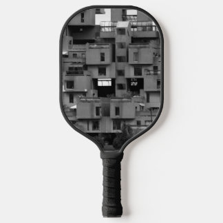 Raquette De Pickleball Architectural noir et blanc
