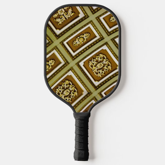 Raquette De Pickleball Architecture Brown et verte (Verso)