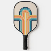 Raquette De Pickleball Arcs triples et colorés (Verso)