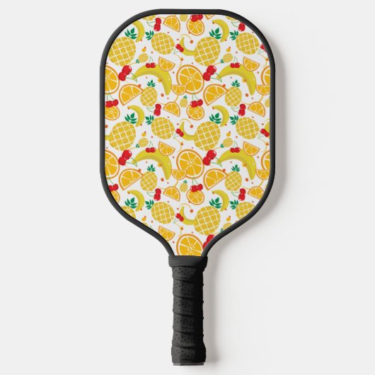 Raquette De Pickleball Argile Fruit Ananas Oranges Banane Cerise (Recto)
