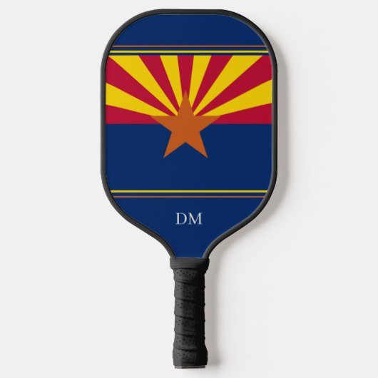 Raquette De Pickleball Arizona État Drapeau Monogramme (Recto)