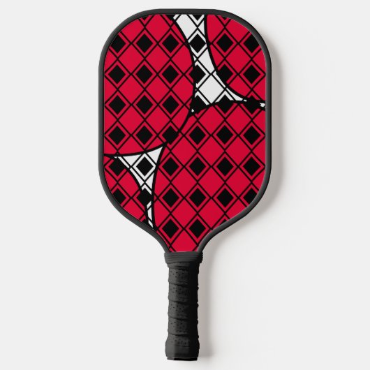 Raquette De Pickleball Arlequin en Blob Rose (Verso)