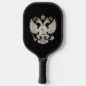 Raquette De Pickleball Armoiries de la Russie - version blanche (Verso)