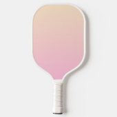 Raquette De Pickleball Arrière - plan dégradé rose pâle et jaune (Verso)