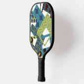 Raquette De Pickleball Arrondi Rectangles modernes du milieu du siècle (Gauche)