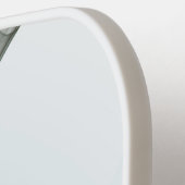 Raquette De Pickleball Art Abstrait moderne Fractal Bleu Turquoise Gris (Détail gauche)