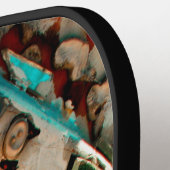 Raquette De Pickleball Art Coloré (Détail gauche)