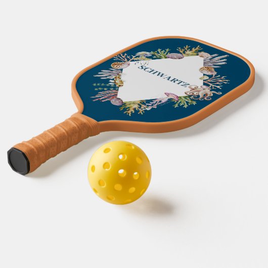 Raquette De Pickleball Art de la vie aquatique côtière, (Mise en page 2)