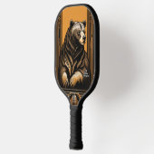 Raquette De Pickleball Art Déco Ours Pickleball Personnalisé Paddle (Gauche)
